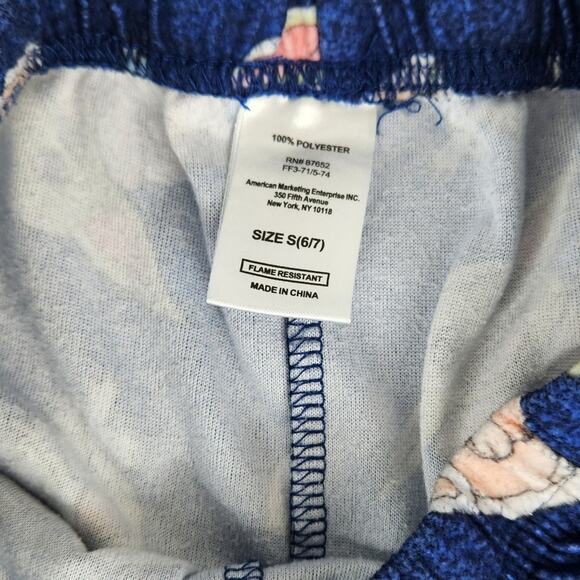 Star Wars Baby Yoda Flannel Pajama Set (Top/Bottom) Size S 6/7 Anime - Picture 6 of 8